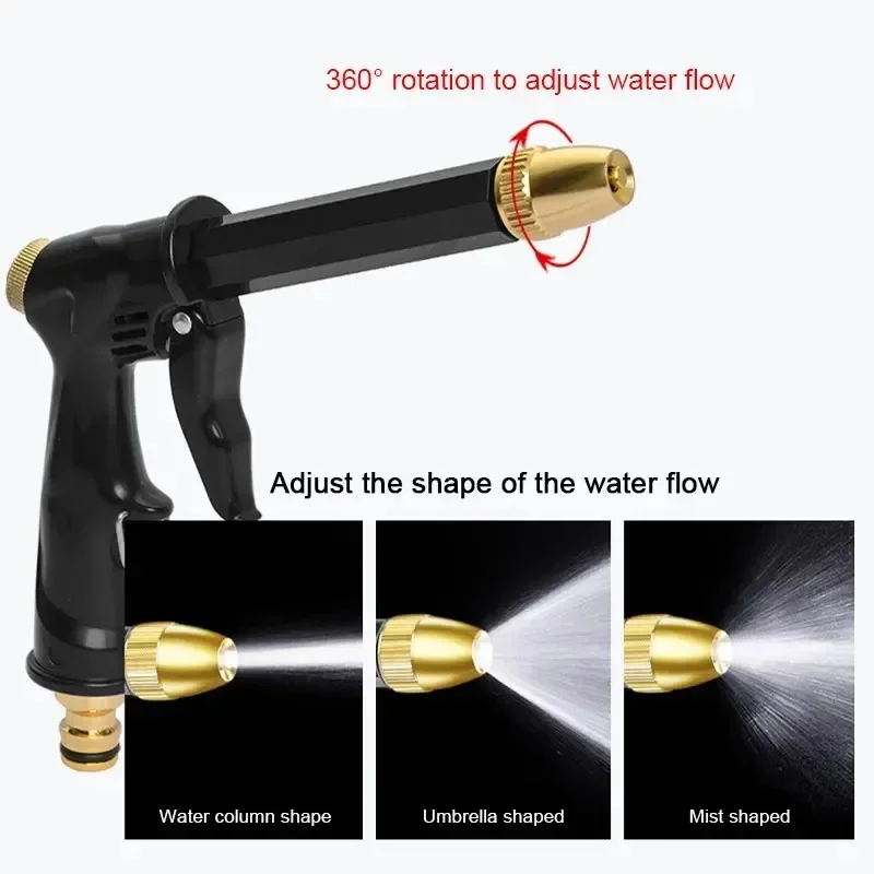 Pressure Washer Gun SEAMETAL-Pistolet nettoyeur haute pression canon &agrave; mousse arroseur de jardin pulv&eacute;risateur livres de voiture kit d'outils