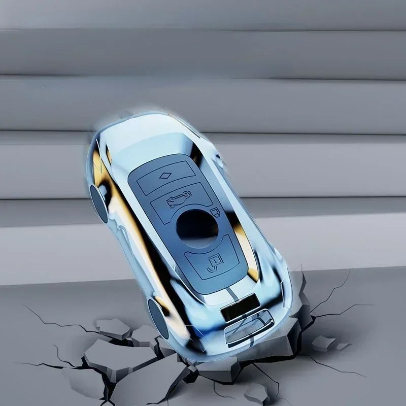 아연 합금 실버 자동차 키 케이스 키리스 커버 키 쉘 자동차 액세서리 BMW 3 5 시리즈 X1 X3 X4 X5 X6 G20 G30 G05 G01 G02 용