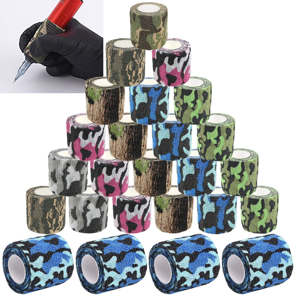 

Sdatter 6/10/20Pcs Tattoo Bandages Disposable Self-Adhesive Elastic Grip Tape Sport Wrap Finger Wrist Protection Permanent Makeu