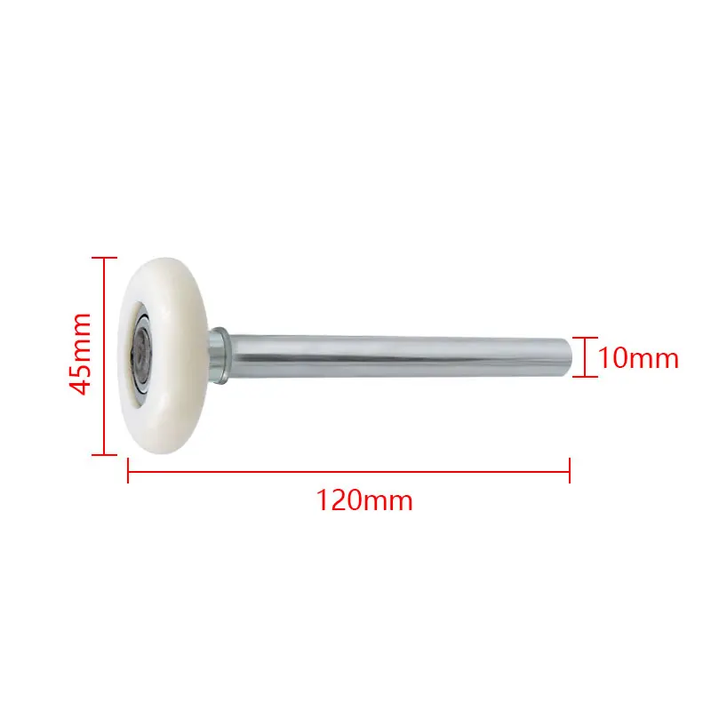Heavy Duty White Nylon Garage Door Roller Wheel Ball Sealed Bearing 105mm/120mm/175mm Length suit for heaviest of doors 1pc sliding door roller,sliding door pulley,nylon bearing pulley