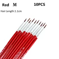 10pcs Red M