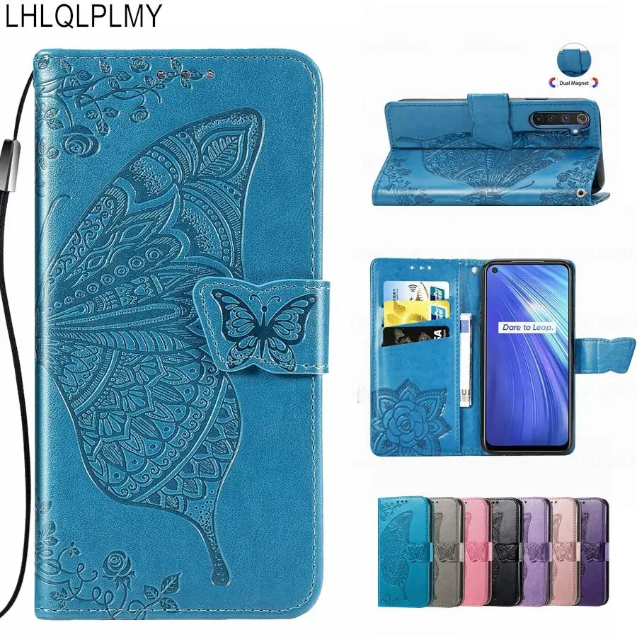 Butterfly Flower Leather Flip Wallet Phone Case Cover