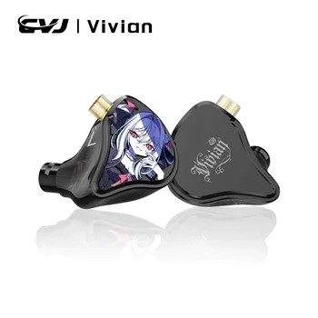 CVJ Vivian In Ear Earphones10mm Dual Magnetic Sound 3 Tuning Modes Music Movies Gaming Ergonomic Design Ideal for HiFi Upgrade