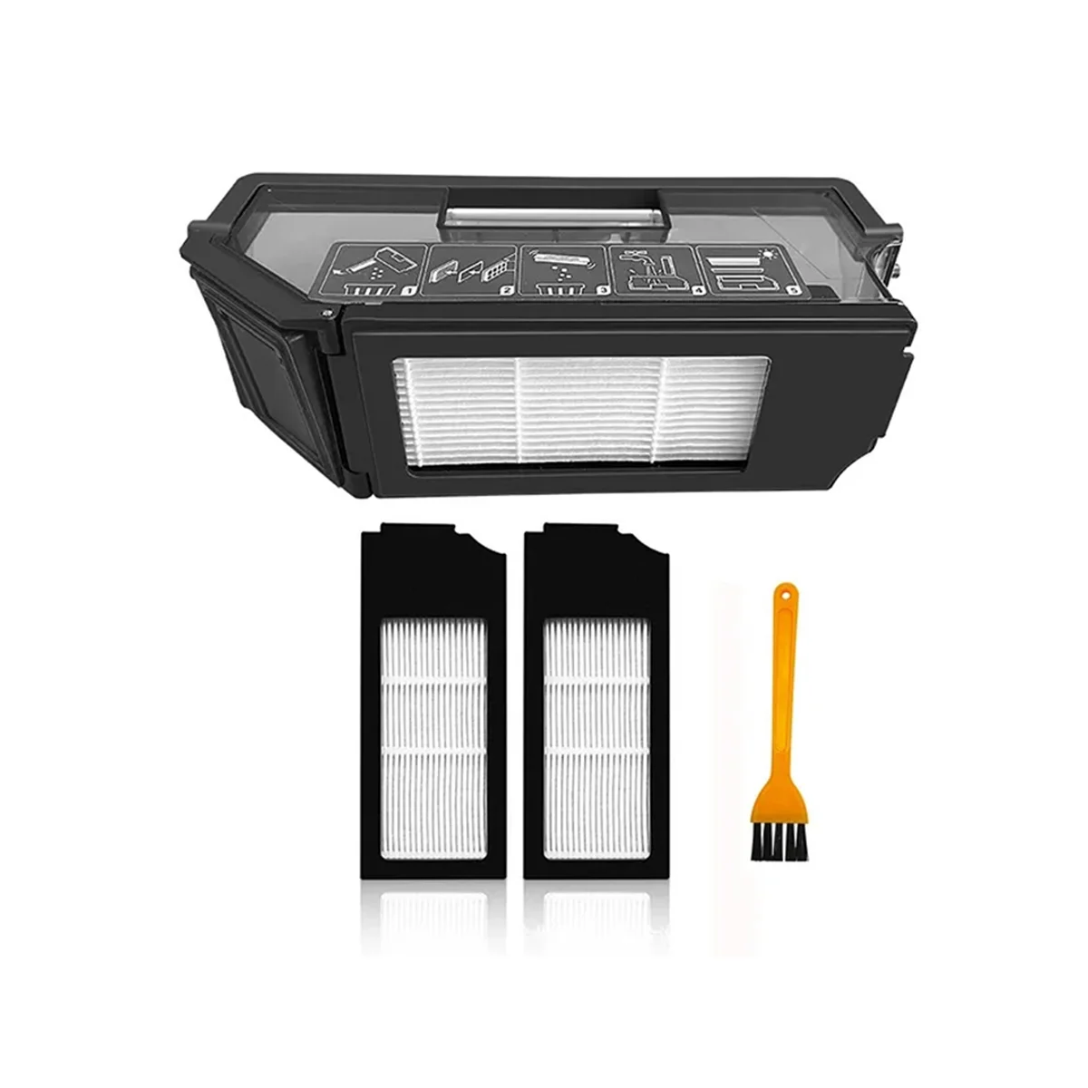 

Пылесборник с HEPA-фильтром Для Ecovacs Deebot X1 Turbo X1 Omni