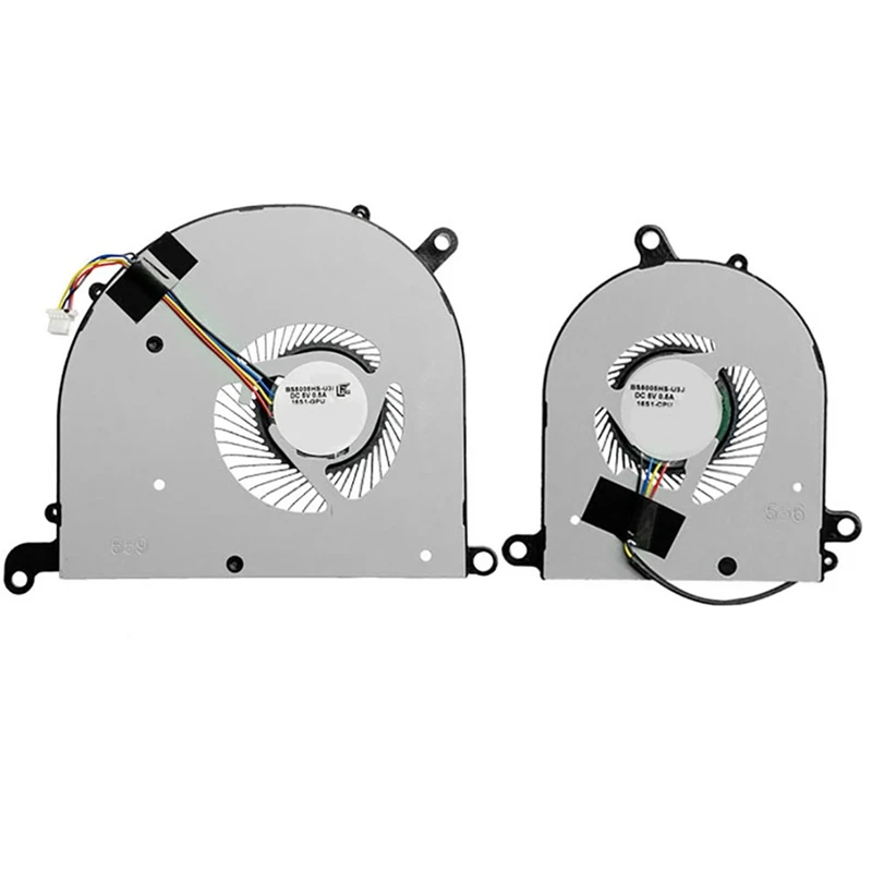 

CPU Cooling Fan + GPU Cooling Fan As Shown Plastic For MSI PS63 Modern 8RC 8SC MS-16S1 16S1-CPU 16S1-GPU