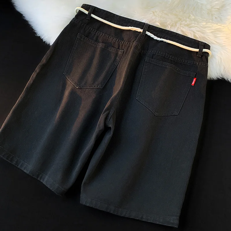 Retro Men's Denim Shorts Summer Oversize Shorts Summer Joggers Men Baggy Shorts Men Fashion Streetwear Harajuku Hip Hop Shorts