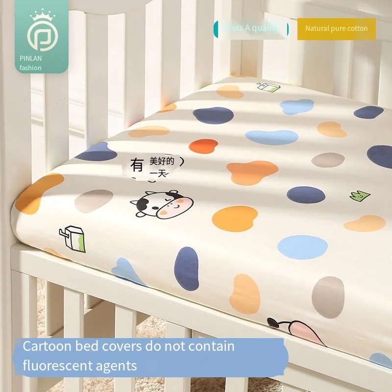 85*50*5cm Newborns Baby Fitted Sheet Crib Bed Cover Fitted Bassinet Sheets Mattress Cover Cradles Removable Bedding 140*70*5cm