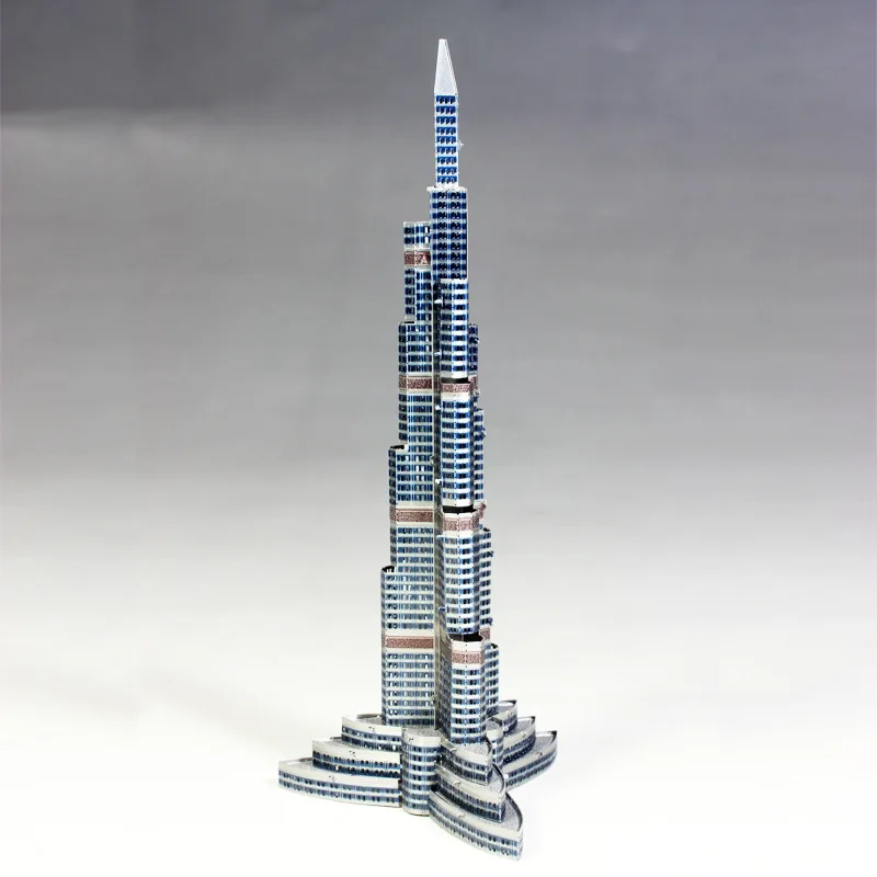 

METALHEAD Dubai Tower All Metal Stainless Steel Diy Assembly Model 3d Glue-Free Three-Dimensional Metal Puzzle Toy