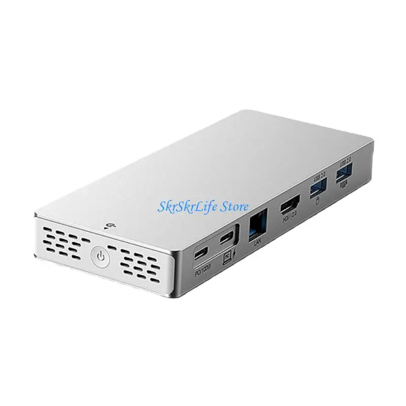 E65E 14 In 1 USB C 허브(HDTV 4K 60Hz 이더넷 포트 100WPD 노트북용 충전 포함)