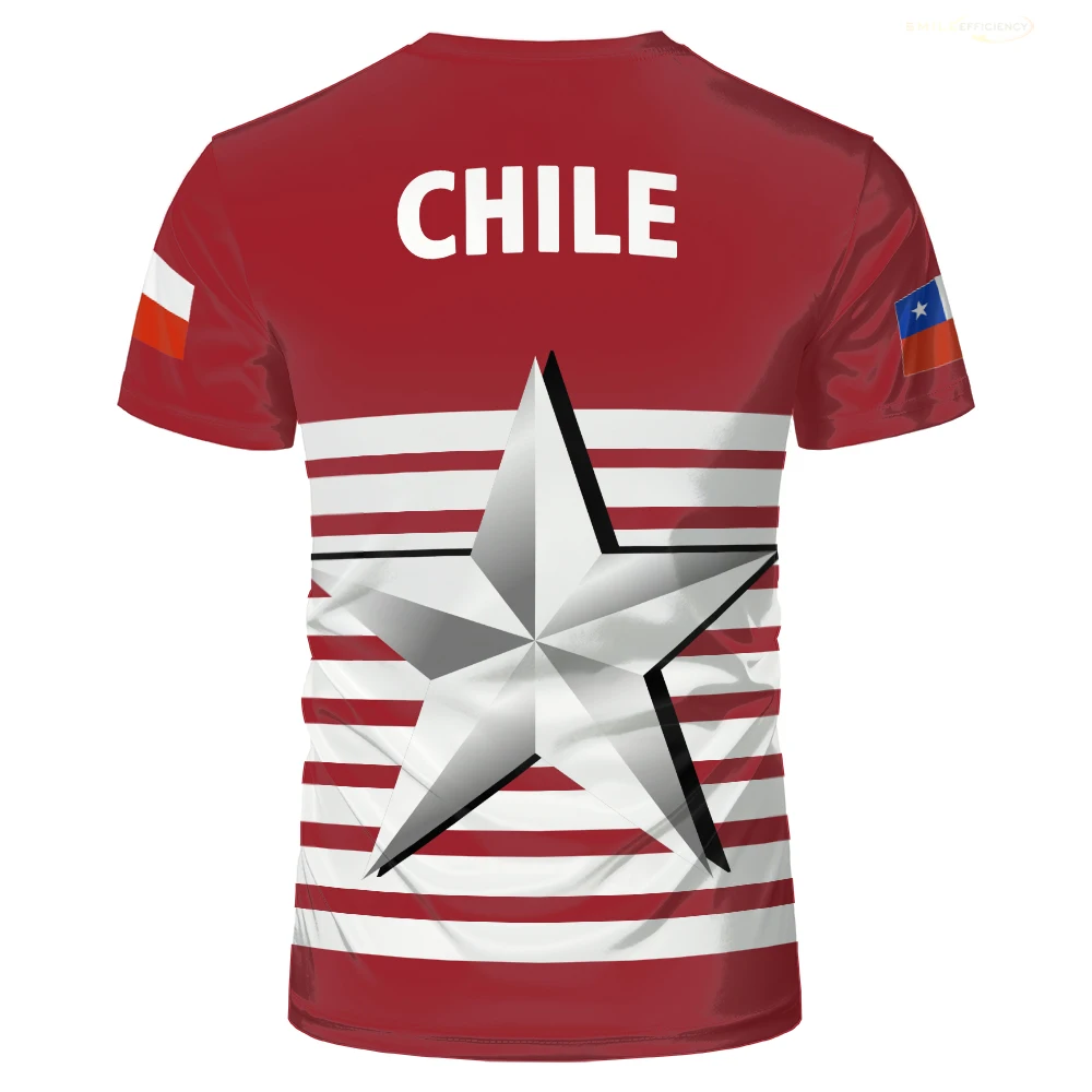 Chile Abzeichen 3d gedruckt Männer T-Shirt Mode chilenische Flagge Grafik Frauen T-Shirt lässig übergroße O-Ausschnitt Harajuku Kinder Jungen Tops T-Shirt – Detail 11