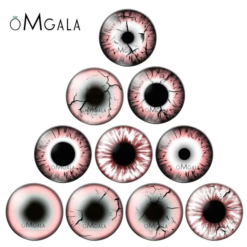 드래곤 동물 눈 인형 장난감 안구, 혼합 10 개, 8mm-30mm 원형 사진 유리 카보숑 데모 플랫 백 만들기 연구 결과