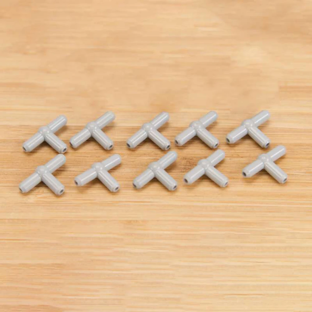 10PCS MOC Pneumatic Three way T connection T Piece Compatible with