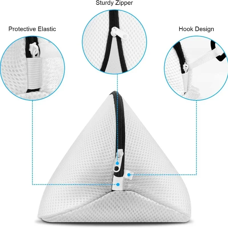 Laundry bag Mesh Washing Machine Shoes Bag Zips Travel Shoe Storage Protective Clothes Storage Box Organizer