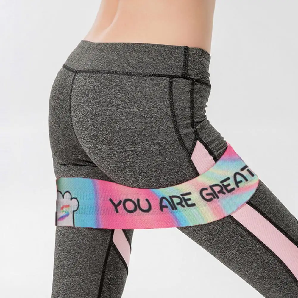 

Booty Elastic Band High-Strength Resistance Hip Booty Bands Gradient Color Yoga Loop Resistance Band 요가 Gym Equipment