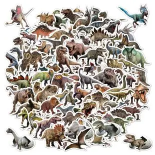 50 pegatinas de grafiti para niños Tyrannosaurus rex de la serie de dinosaurios, monopatín de equipaje de dibujos animados personalizado, pegatinas de ordenador_voghion.com