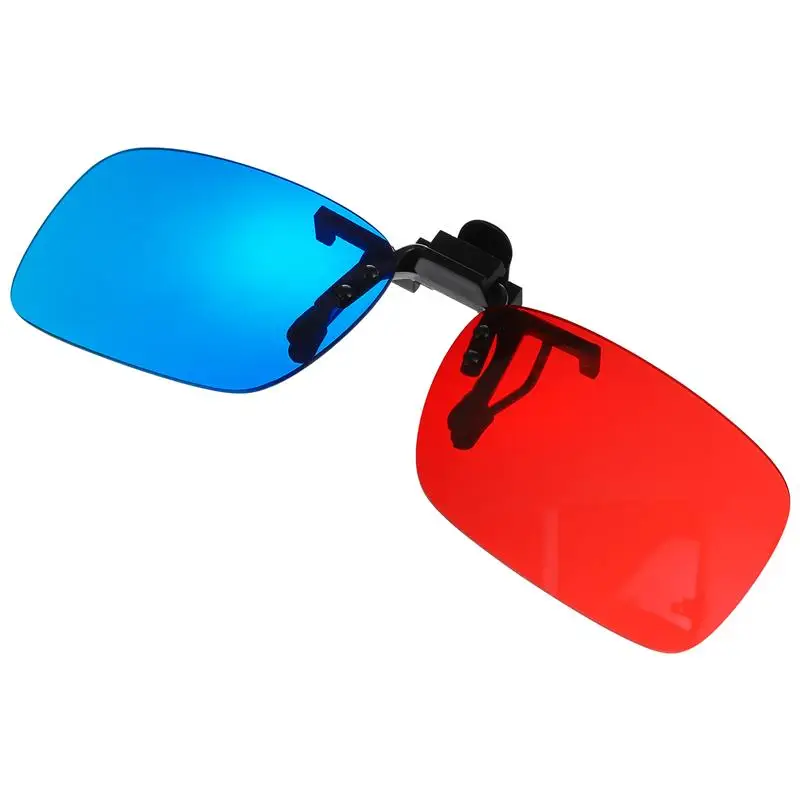 Scratch Resistant Red Blue Glasses Hanging Frame 3D Glasses Myopia Special Stereo Clip Without Glass Frame For 3D Movies