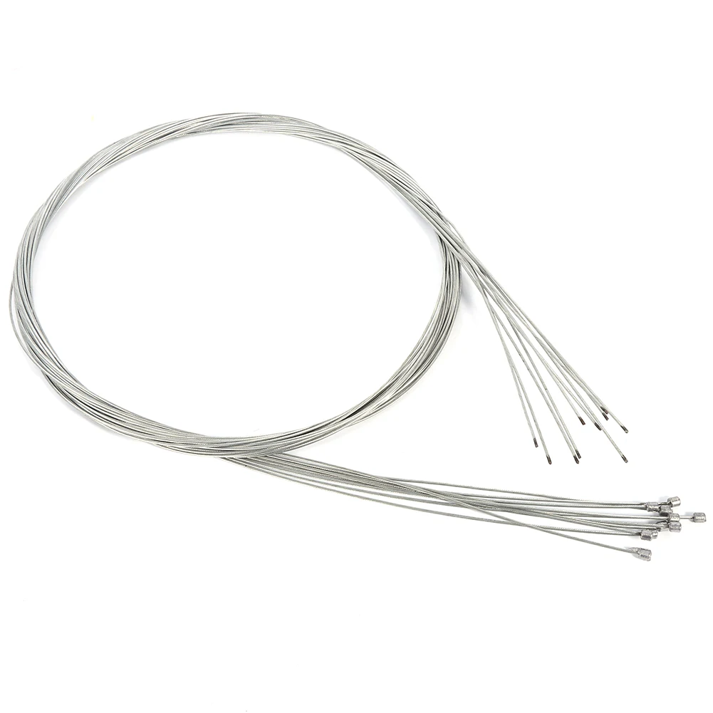 10pcs 2M Bike Derailleur Cable Alloy  Cable High Strength Brake Wire For Road Bike Mountain Bike