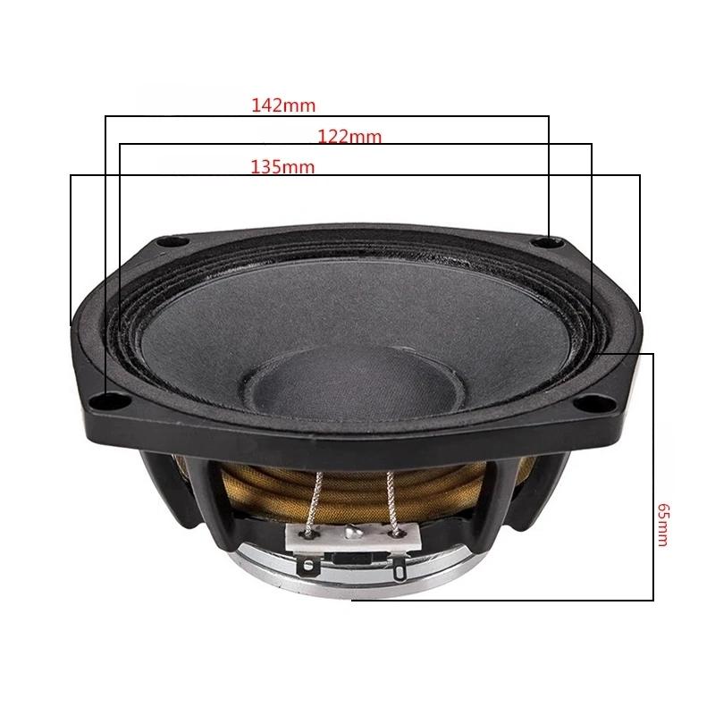 SOTAMIA 1Pcs 5 Inch Midrange Speaker 8 Ohm 120W Neodymium Magnetic Audio Aluminum Frame HIFI Loudspeaker DIY Bookshelf Speaker 3