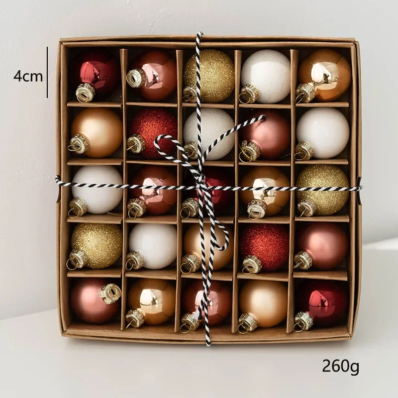 thumbnail image 1 of 25 piezas de adornos de bolas de Navidad, bolas de cristal, decoración para el árbol de Navidad del hogar, 1 of 5