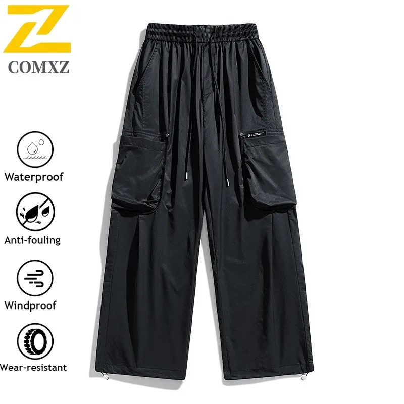 ​Men's Waterproof Softshell Hiking Pants Outdoor Camping Trekking Lightweight Windproof Quick-Dry Casual Trousers All Season​