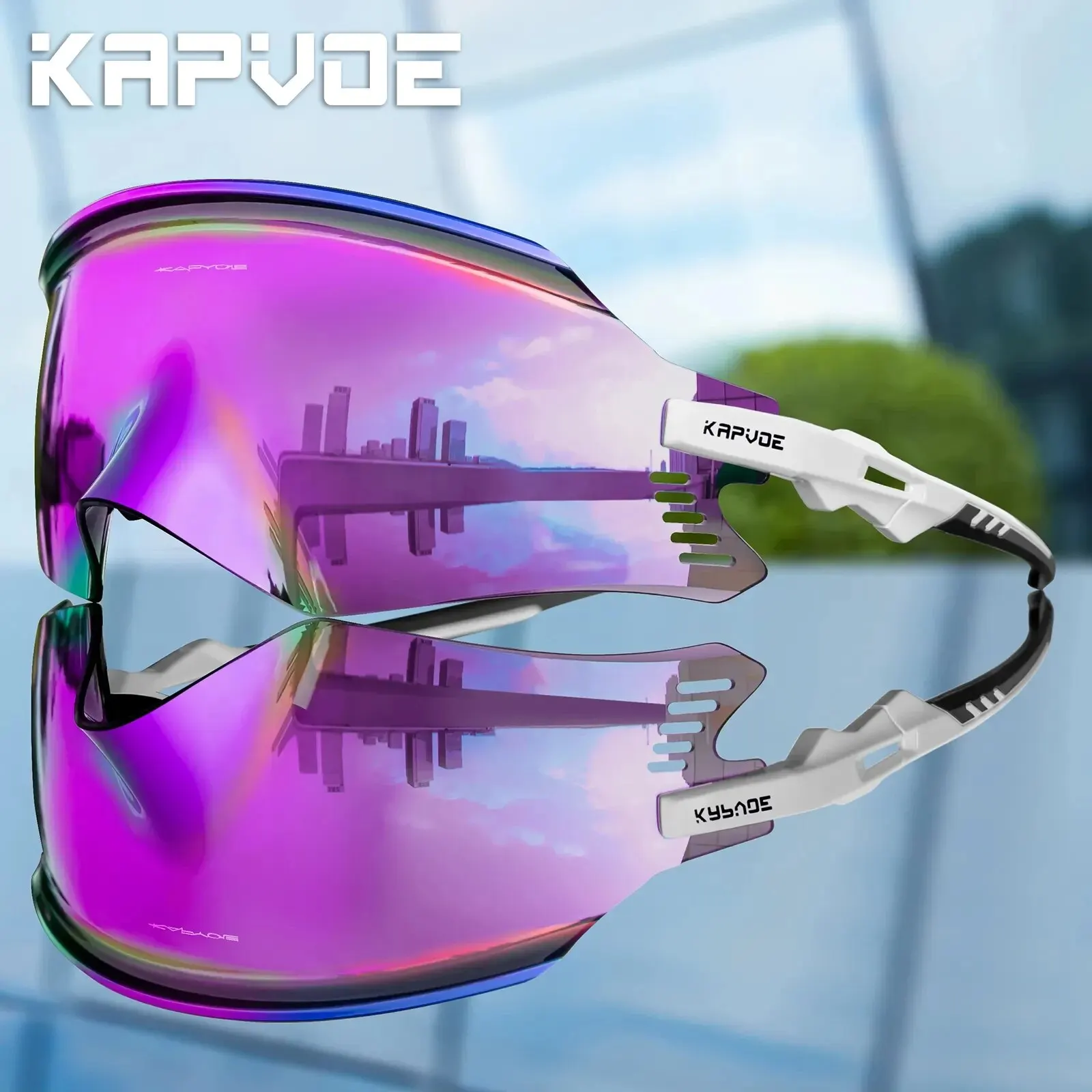 Kapvoe Cycling Glasses Mtb Bike Outdoor Sports Sunglasses Road Bicycle Men Women Goggles Running Eyewear cycling glasses