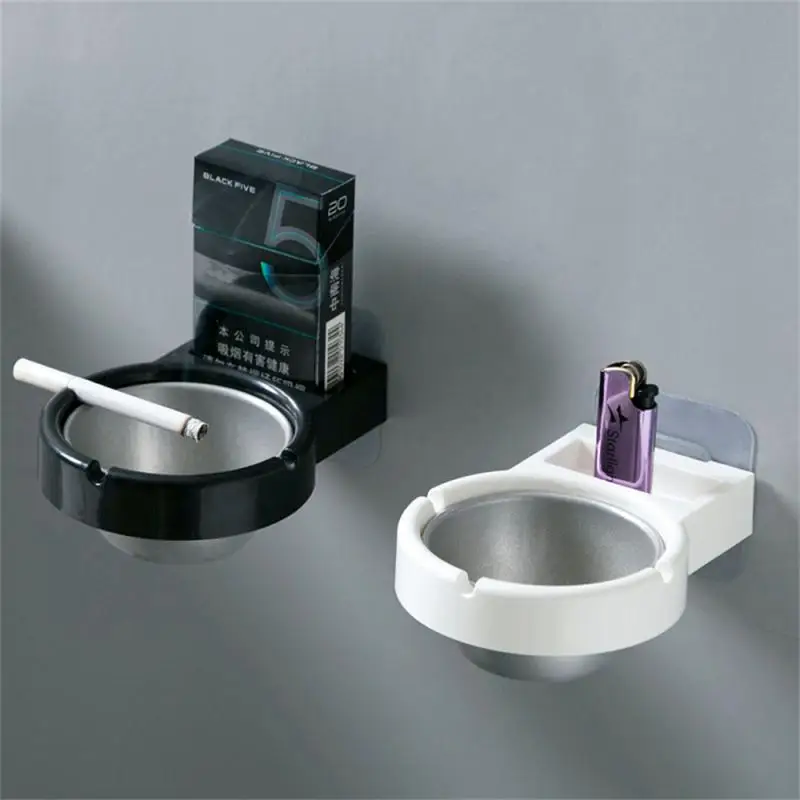 

Stainless Steel Wall Ashtray Bathroom Storage Smoking Room Cigarette Butt Storage Holders Rack Lighters Smoking Accessories