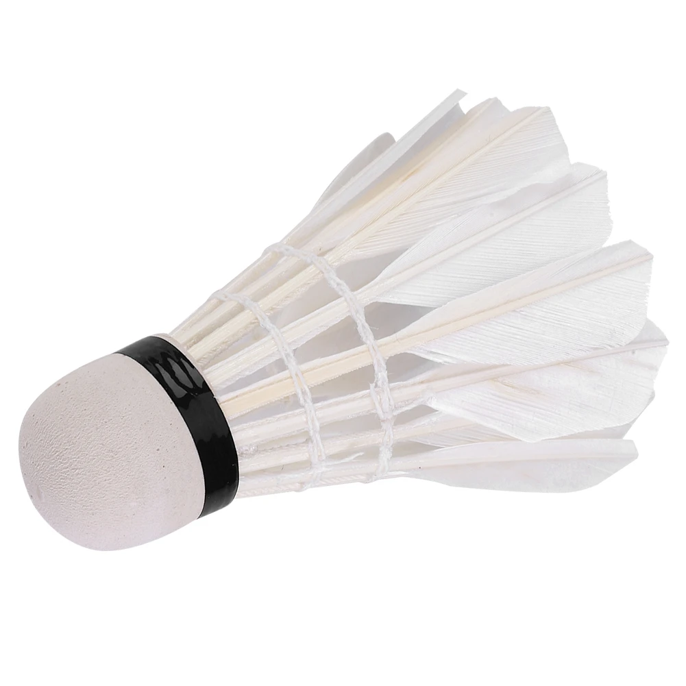 Good Elasticity Badminton Balls Advanced Goose White Shuttlecock Good Strength Family Casual Playing for Practice Home