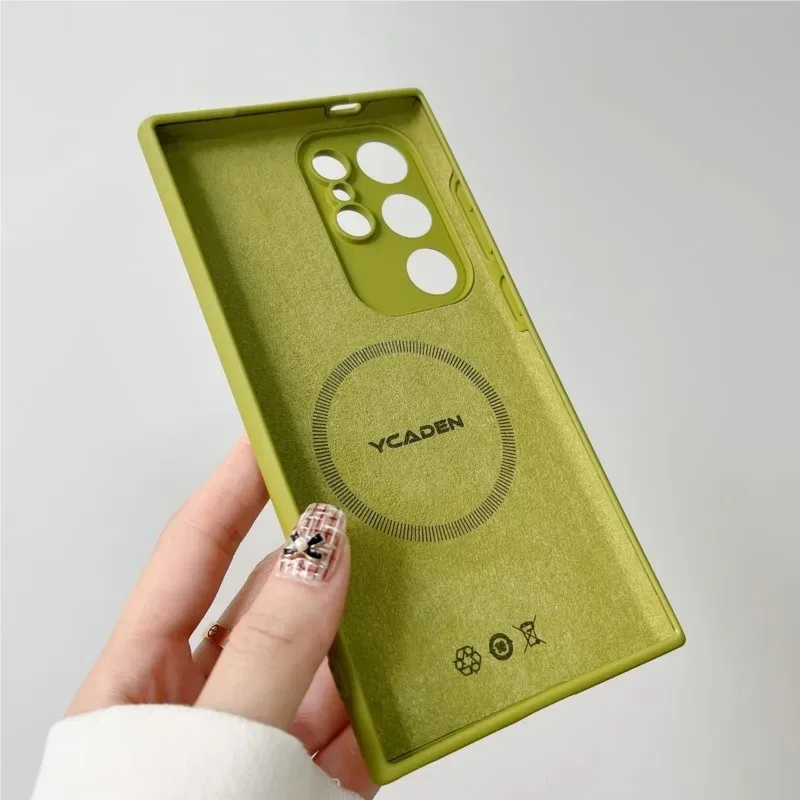 Luxury Liquid Silicone Soft Shockproof Case with MagSafe Magnetic Compatibility