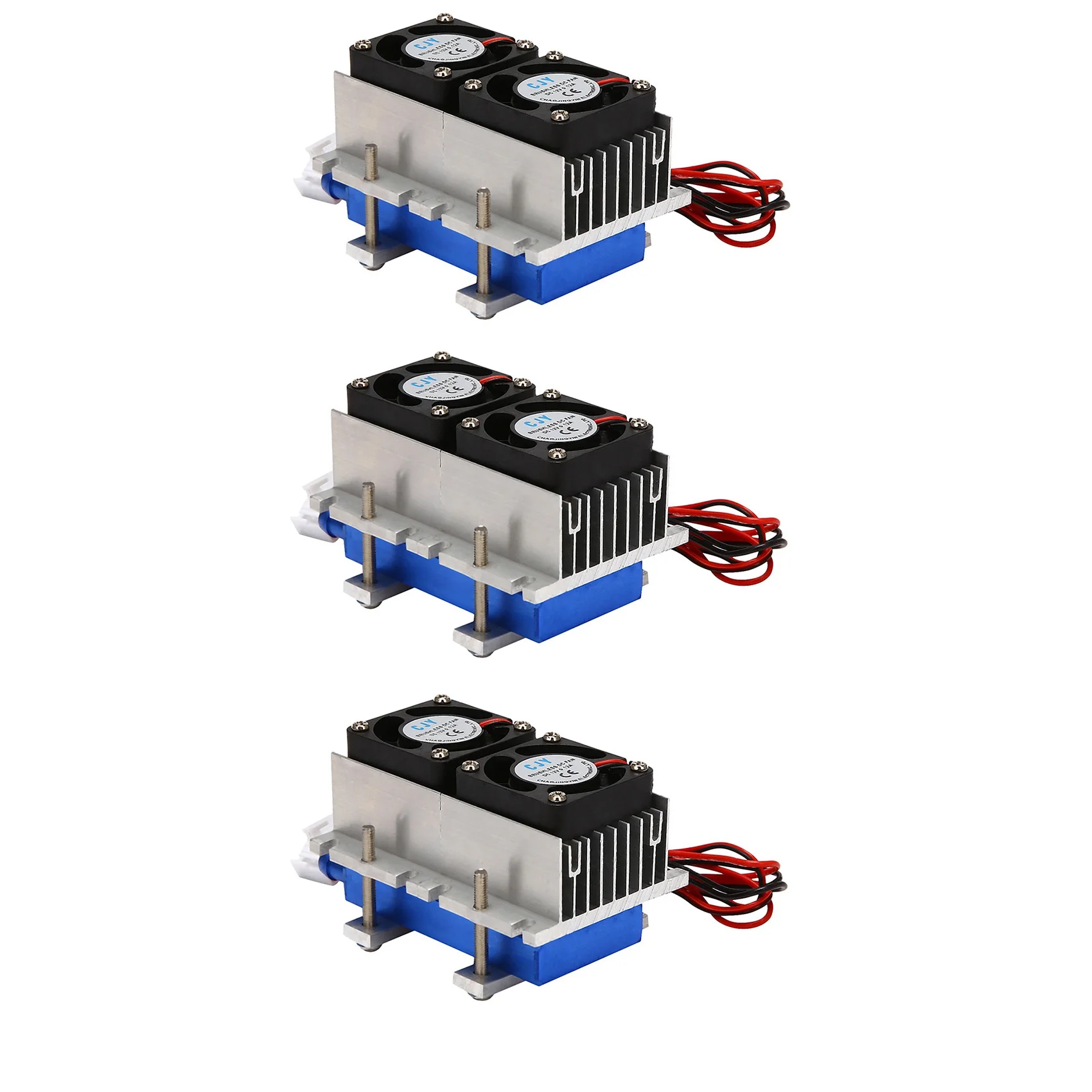 

3X 144W Thermoelectric Peltier Refrigeration Cooler 12V Semiconductor Air Conditioner Cooling System DIY Kit