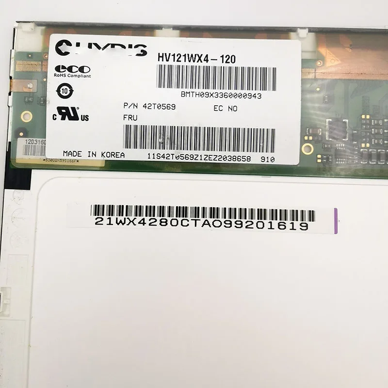 HV121WX4-120 HV121WX4-110 para ibm notbook x200 x201