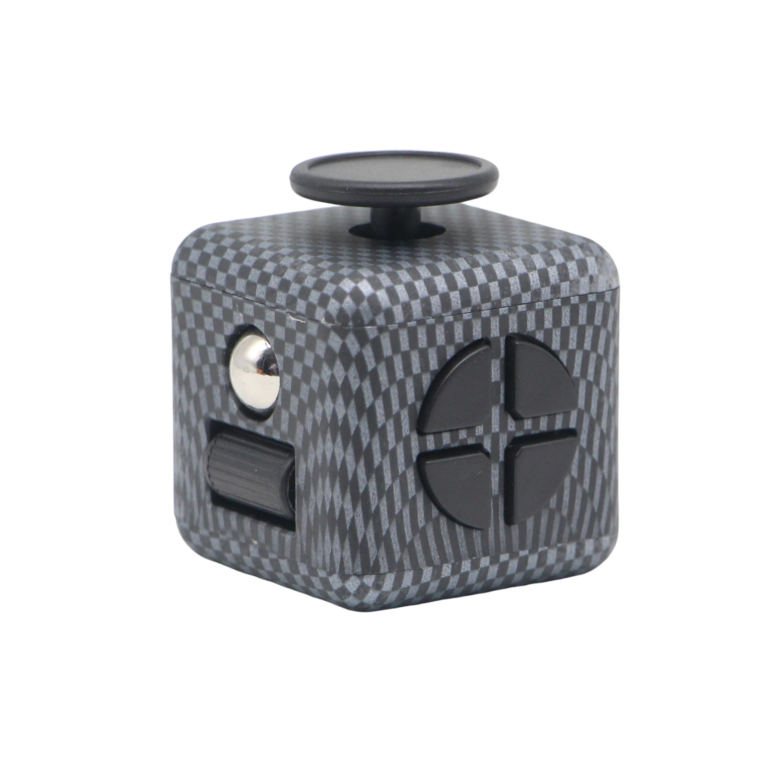 Fidget Toy 6-Sided Stress Relief Toy, Multi-Functional Finger Toy With Press, Squeeze & Slide Functions Stress Relief Finger Toy_voghion.com