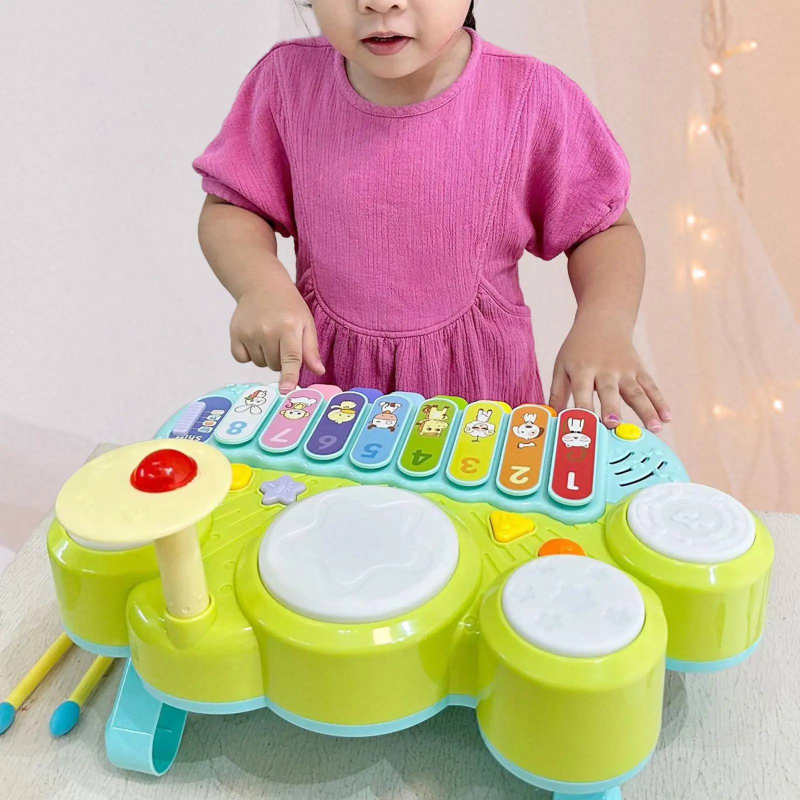 

Игрушка-ксилофон 3 в 1 для мальчиков и девочек 1-3 лет
