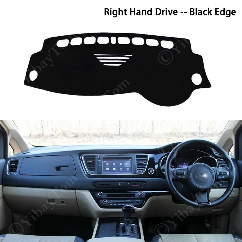 Für Kia Grand Karneval Sedona YP 2015 - 2021 2016 2017 2019 Auto Dashboard Abdeckung Vermeiden Licht Pad Instrument Panel matte Fall Teppich – Detail 14