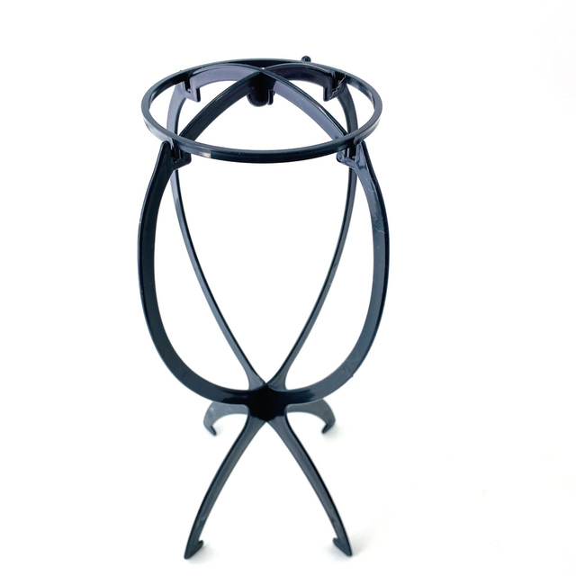 Colorful Ajustable Wig Stands Plastic Hat Display Wig Head Holders 17x34Cm Mannequin Head/Stand Portable Folding Wig Stand