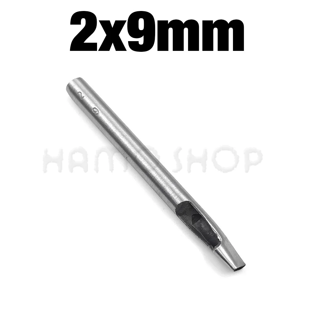 Leather Oval Shape Hole Punch Tool - Steel Craft DIY Punch