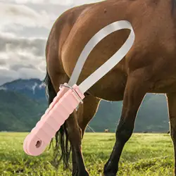 Horse Brush Scraper Shaving Comfortable Handle Professional Curry Combo Sweat Scraper for Cattle Livestock All Dog Types Animal