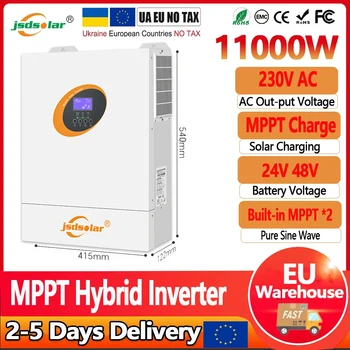 4KW 5.5KW 11KW Solar Power Hybrid Inverter 24V 48V 230Vac MPPT Charge Controller 120A 160A Fast Delivery Fit Lifepo4 EU Stock