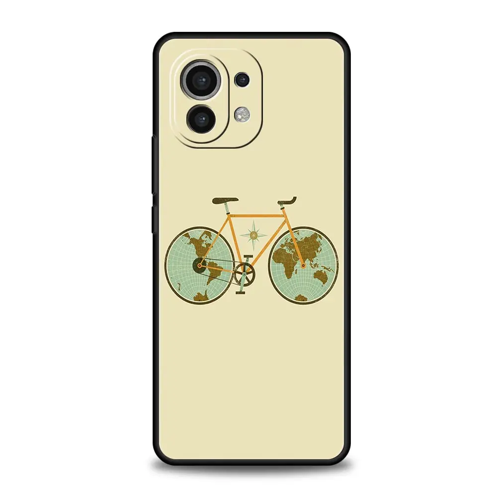 Durable Phone Case with Mountain Bike Design