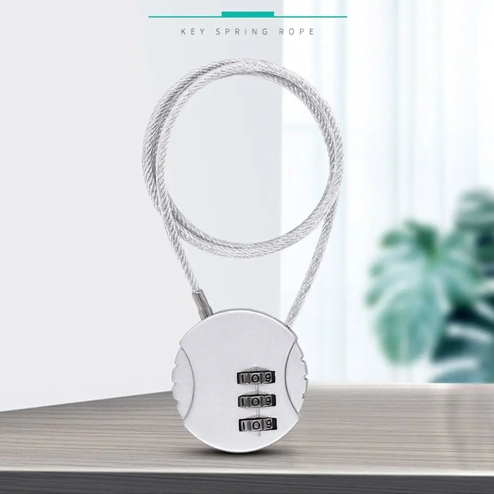 Description Picture 6 of itemExtended Wire Rope Digit Padlock Smart Combination Lock Password Lock Motorcycle Helmet Lock Anti-theft Lock