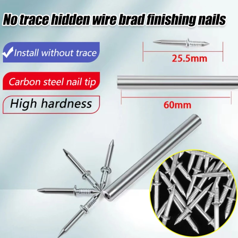 Doubleheaded Seamless Nail 100/200/400 Pcs Doubleended Baseboard