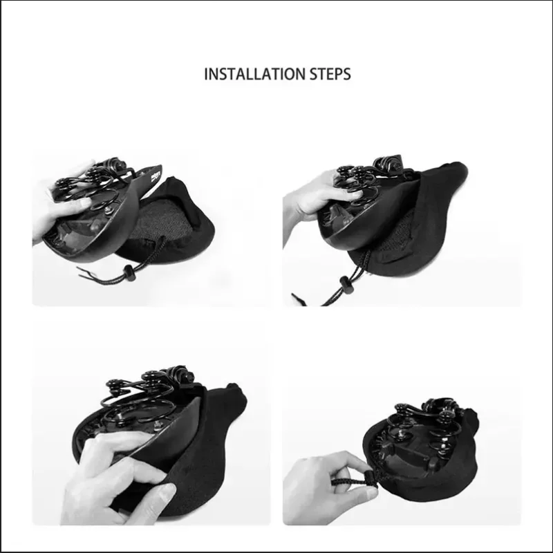Enhanced Comfort 3D Bicycle Saddle Cover - Thick, Breathable Gel Seat Cushion