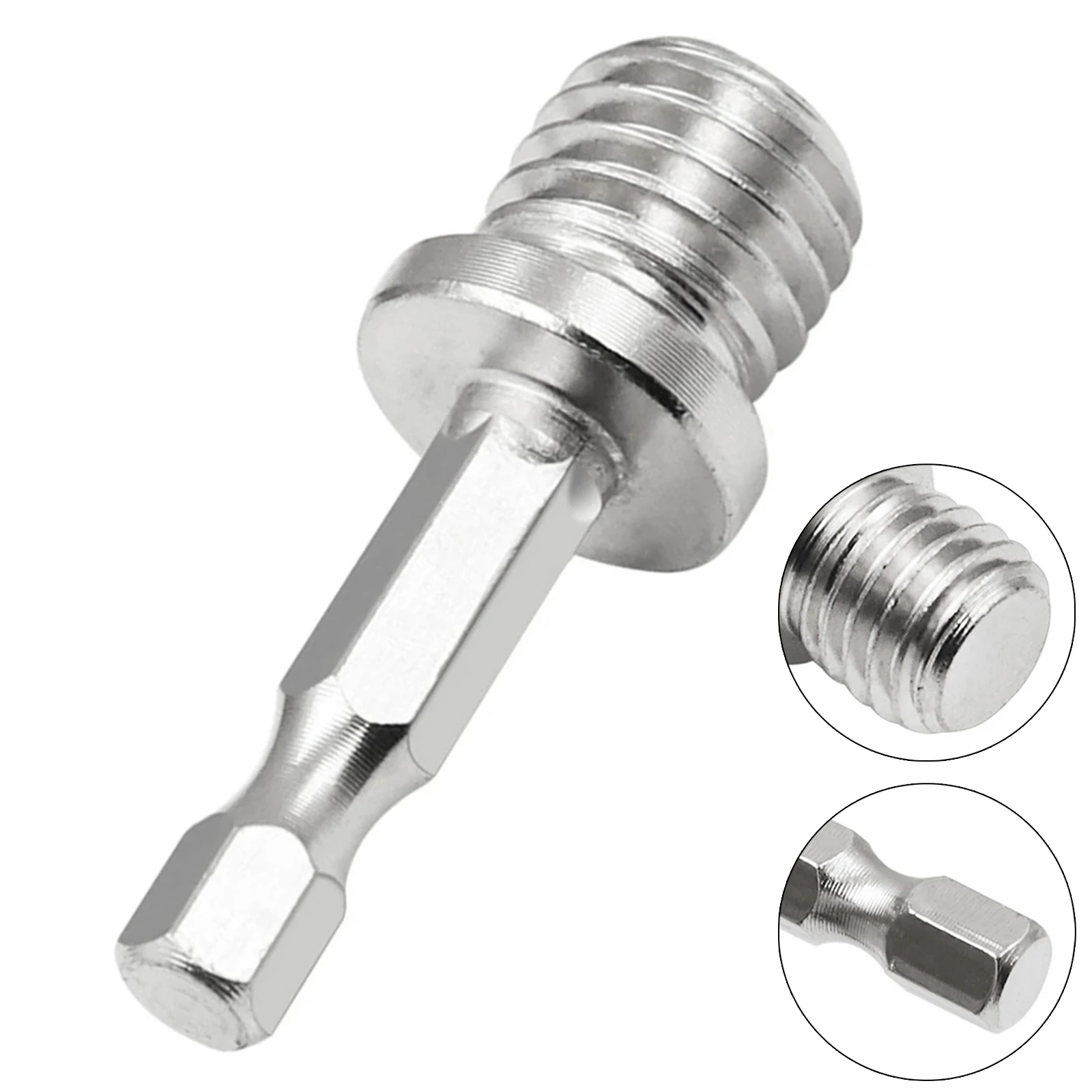 

1Pcs M14 Electric Drill Adapter Hex Shank Drill Adapter Fit Sticking Disk Of Polishing Machine Electric Tools Accessories