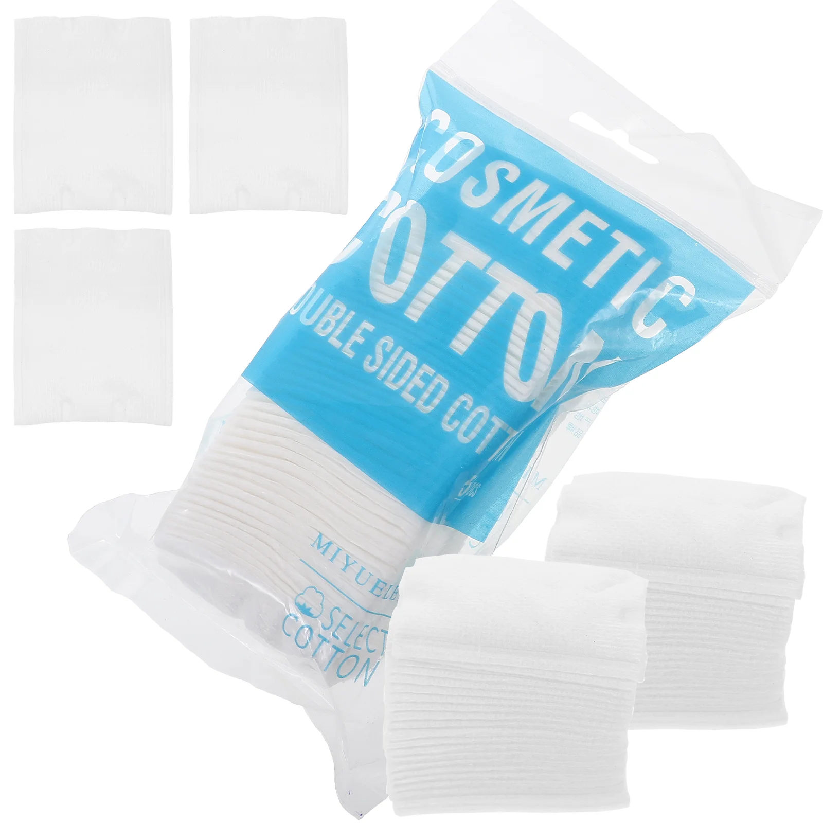 

200Pcs Makeup Facial Cotton Pads Makeup Remover Pads Makeup Cotton Makeup Supplies Skin-friendly Cleaner for Face Women White