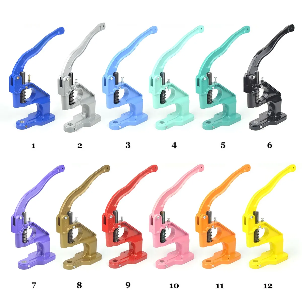 KALASO 1PC Universal Accurate Hand Punch Press Machine For Eyelet Grommet OR Double Cap Rivets Snap Buttons Tools Diy Craft eyelet punch tool set grommet eyelet kit grommet punch tool grommet tool kit grommet tool