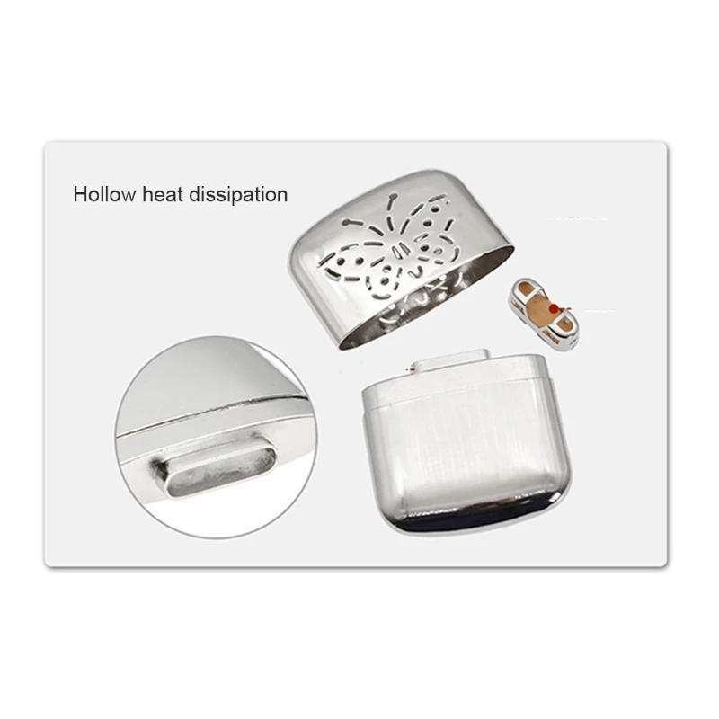 Zinc Alloy Pocket Long-life Ultralight Hand Warmer Indoor & Outdoor Small Handy Warmer Heater Handy Warmer Heater Pocket Warmer