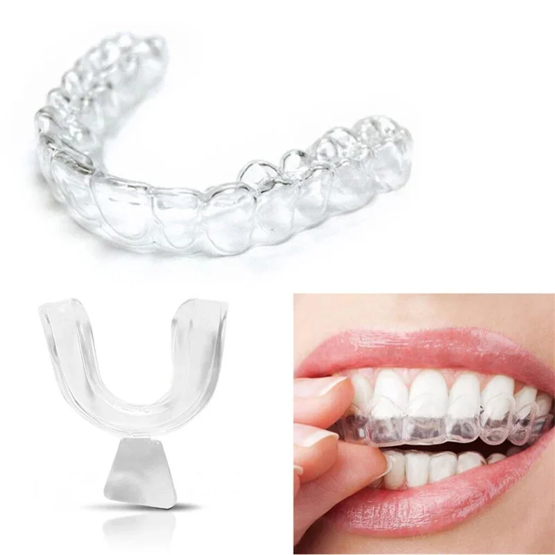 Anti Snoring Mouth Guard Anti Snoring Mouthpiece Silicone Mouth Guard Night Anti Snoring Bruxism Whitening Teeth Mouth Tray Sports Boxing Tooth Protector Sports Brace 2/4pcs