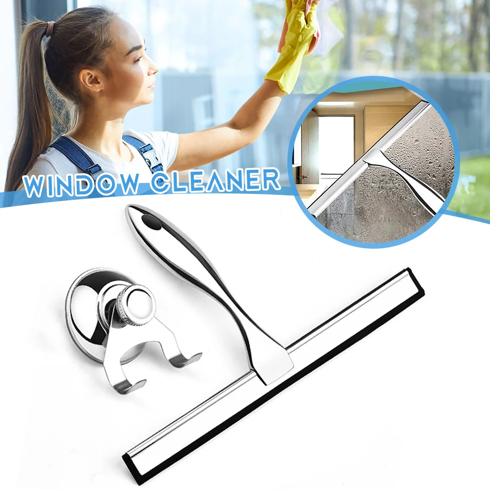 

Durable Stainless Steel Shower Doors Squeegee All-Purpose Cleaning Accessories For Mirror Glass