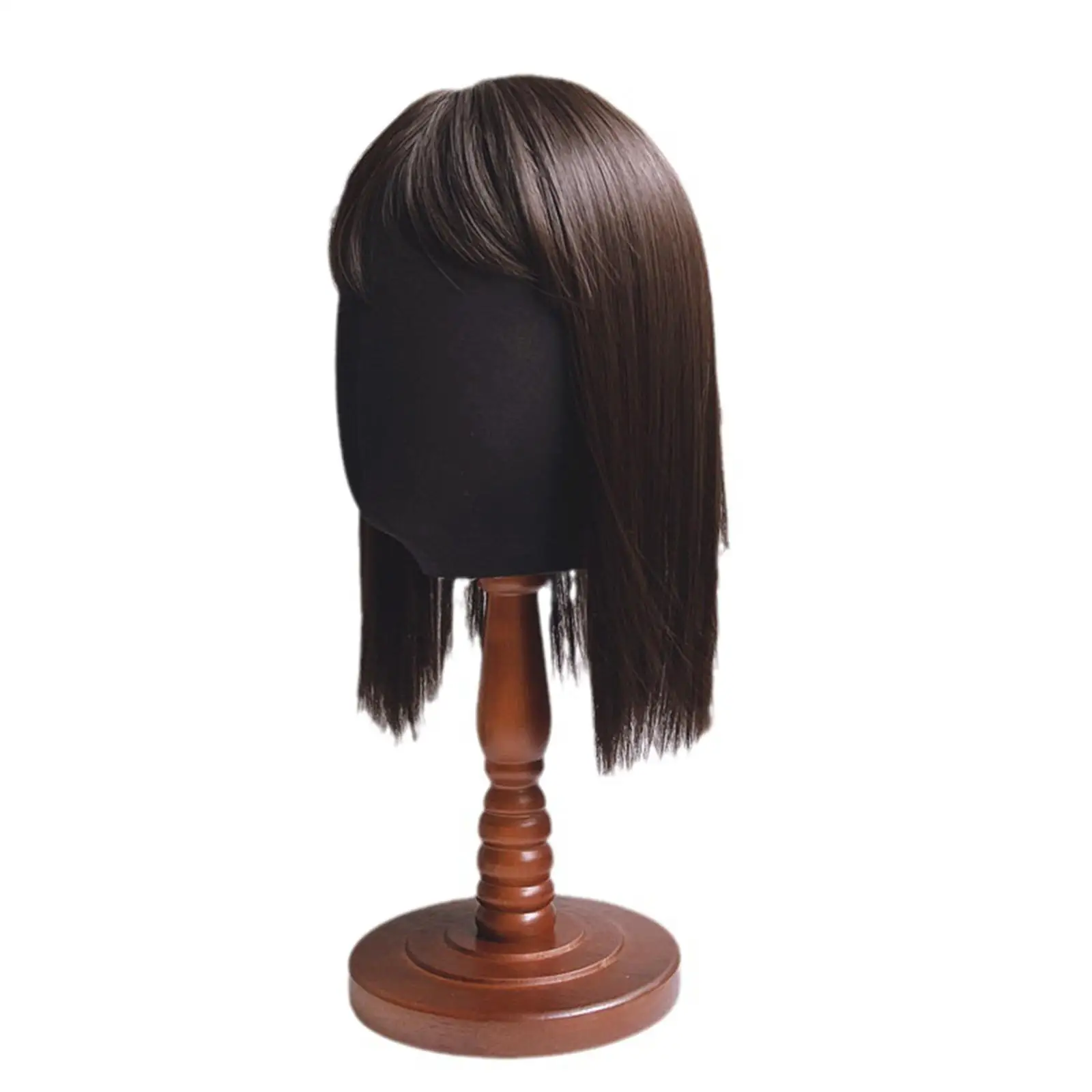  Adult Mannequin Head Multi Function Wooden Base Wigs Rack Sturdy Durable Hair Wigs Hat Display Holder Stand Hat Rack for Shop 