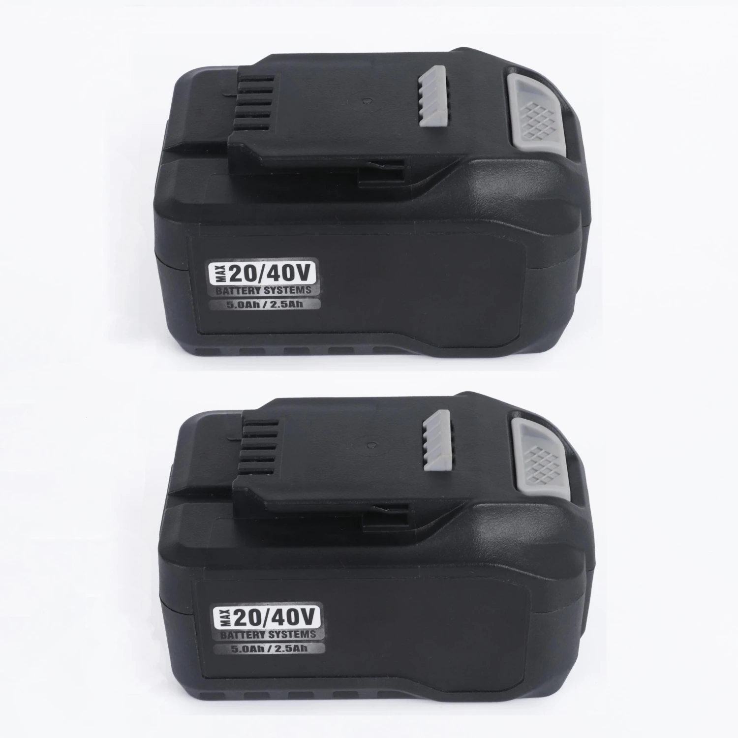 Two Packs 20/40 Volt 5.0Ah/2.5Ah 90Wh LithiumIon Akku Replacement for