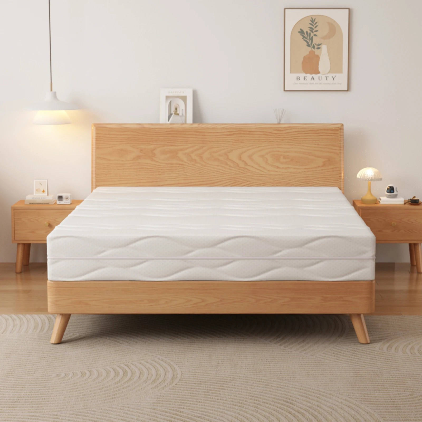 Rosahqnda Matratze 90/120/140 x 200 cm Taschenfederkernmatratze Festigkeitsstufe H3,7 Zonen Matratze Höhe 20 cm Schaumstoffmatratzen, kein Bett – Detail 7